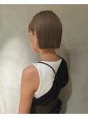 夏カラー×ミルクティーベージュボブ×レイヤー×美髪