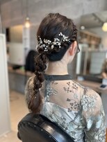 クーレ ビオトープ(+ CURE biotope)&nbsp;結婚式編みおろしアレンジ
