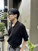 プランツヘアー シースルーセンターパート コンマバング 博多美容室 20代 30代