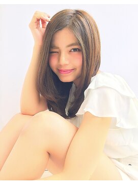 モードケイズ JR茨木improve店(MODE K's) 『ナチュラル』　ミルクティーカラー×センターパート