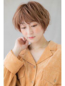 カバーヘア ブリス 戸田公園西口店(COVER HAIR bliss) オレンジブラウン抜け感ショートウルフZ戸田公園10代20代30代