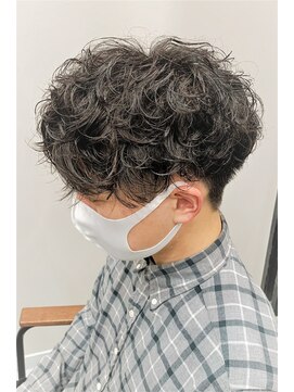 スナッグルサロン(SNUGGLE SALON) ツイストスパイラルパーマ/ツーブロックショート/黒髪マッシュ