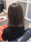 【切りっぱなしボブ/ショコラブラウン/ハイライト】20代30代40代