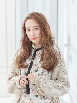 ミチオ ノザワ ヘアサロン ギンザ(Michio Nozawa HAIR SALON Ginza) アップバング/ウェーブ/ミルクティーベージュ/ゆるふわ/20代30代