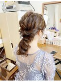 ミディアムローポニー【ヘアセット/立川/浴衣/エクステ/立川】
