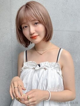 オーブ ヘアー モア 広島2号店(AUBE HAIR more) 20代・30代_大人可愛いハイトーンボブ