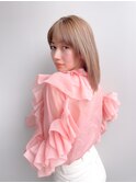 ハイトーンミディアムストレート