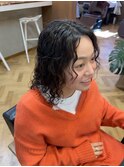 暗髪×コスメパーマ