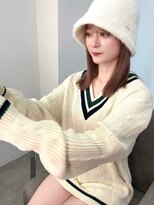 ノク 渋谷(nok)&nbsp;ぱつっとロブ_グレージュカラーココアベージュボブウルフ