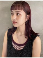 コレット(COLETTE)&nbsp;切りっぱなしボブ　チェリーレッド