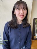 透ける暗髪