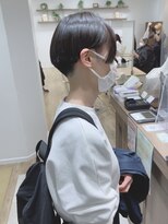 モリオフロムロンドン 松戸店(Morio from London) 【松戸 岩口】耳かけ黒髪つやストレートハンサムショート