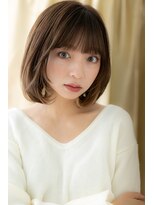 カバーヘア ブリス 志木南口駅前店(COVER HAIR bliss)&nbsp;ショコラアッシュバイカラーうるツヤ大人ボブZ志木20代30代40代