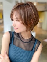 ロンドエニカ 大宮(Lond enika)&nbsp;切りっぱなしボブエアリーロング美髪ピンクブラウン[大宮]