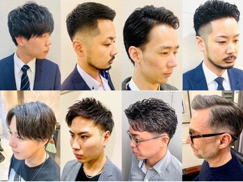 メグロバーバーショップロッポンギ 目黒六(MEGURO BARBER SHOP 6PPONGI)の写真/理髪店ならではのシェービングやヘッドスパが魅力◎六本木のメイン通りを一望できる特別空間で贅沢時間を。