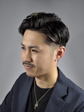 ヒロギンザ 上野店(HIRO GINZA) ビジネスヘアツーブロかきあげ七三