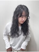【ハクラ】スパイラルパーマ ロングパーマ 黒髪パーマ