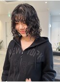ウルフカットボブレイヤーカットミディアムレイヤーショートボブ