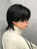 エルマーク 心斎橋(L-MARK)&nbsp;マッシュウルフメンズカットスセンターパートセンター分け