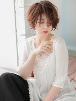 アルバハナレ 横浜(αlba HANARE)&nbsp;関内/髪質改善/アッシュピンクのマッシュボブショートa