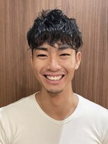 ラックスビー プレミアム 大阪駅前第3ビル店(LUXBE PREMIUM)&nbsp;刈り上げツーブロックショートニュアンスパーマメンズ梅田