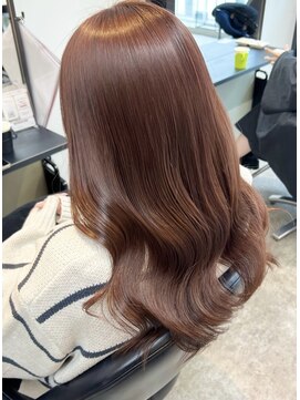 グルグル 札幌大通(GULGUL) ピンクブラウン × 透明感艶カラー