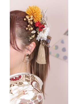 コワファースト 大分(COIFF1RST) 成人式前撮り！お顔周りが可愛いヘアセット