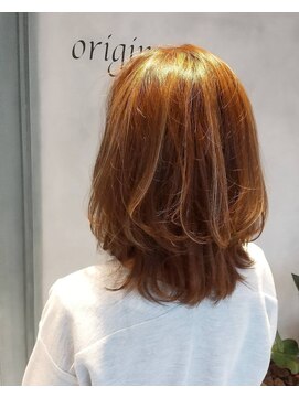 モア ヘアデザイン バイ オリジンズ つくばみどりの店(moA hair design by Origins) ゆるふわミディレイヤー