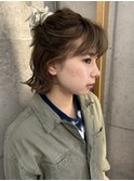 デジタルパーマレイヤーカット顔周り前髪ショートボブ/横浜