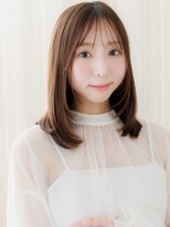 カバーヘアアンドスパ ブリス 浦和(COVER HAIR&SPA bliss)&nbsp;顔周りレイヤーカット艶感ストレートミディアムZ浦和20代30代