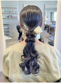 大人可愛いローポニーアレンジ / シンプルヘアセット / 群馬太田