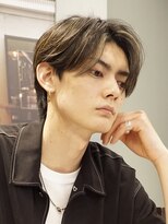 ゴート(GOATO) ナチュラルセンターパート ハイライト 鹿児島メンズ