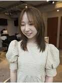 レイヤーカット【セミロング】