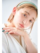 little 光の森【11/28 NEW OPEN(予定)】 センター分け切りっぱなしボブ