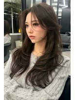 ランズ(LANDS)&nbsp;カーテンバング　レイヤーカット 【韓国ヘア 大阪 梅田】