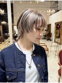 ブリーチ/デザインカラー×マッシュウルフ