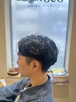 ハチマルハチ ナル 登戸店(808 nalu) センターパート×ニュアンスパーマ