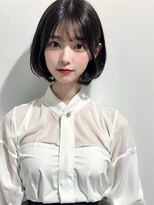 ラ ヴェラー(La valeur) 20代30代ボブココアブラウン小顔美肌ストレート丸み春カラー
