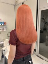 ステラ ヘア デザイン サロン(STELLA hair design salon)&nbsp;ペールオレンジ×ロング【浅野】