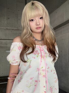 ヨハク 大阪梅田中崎町(yohaku) 【MIHO】レイヤー+裾カラーデザイン