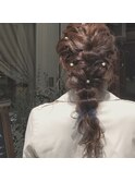 " お呼ばれスタイル 結婚式 ダウンスタイル "" 中西英美子