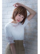 ヘアーアートシフォン 池袋西口店(Hair art chiffon)&nbsp;ブルージュカラーアシメで似合わせカットヴェールウェーブ 池袋