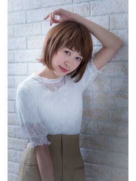 ヘアーアートシフォン 池袋西口店(Hair art chiffon) ブルージュカラーアシメで似合わせカットヴェールウェーブ 池袋