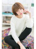 伸ばしかけにGOOD！暖色系カラーネオウルフショート