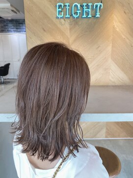 エイト 沖縄豊崎店(EIGHT toyosaki) お客様スナップ ペールピンクグレージュ