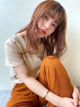 ガレージ バイ グリーン 原宿 表参道(Garage by green) 【loki】ライトベージュミディアム×クセ毛風パーマ