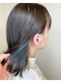 インナーカラー オリーブグレー