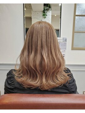 グランシュ 青葉台店(GranCieux) 可愛い波ウエーブ×ミルクティーカラー☆