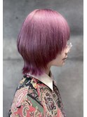 マッシュウルフ×カシスピンク裾カラーピンク×ミニウルフ 柏