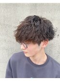 波巻きスパイラルmixパーマ